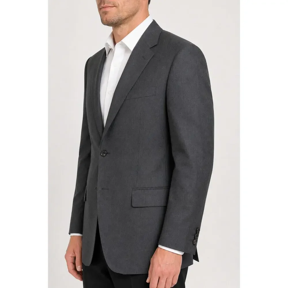 Lauren Ralph Lauren Wool Blazer Sports Coat Mens Size 40R Grey Two Button